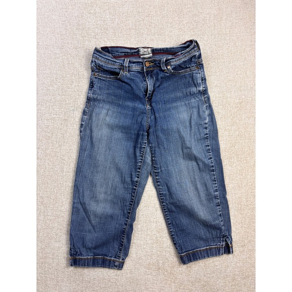 Levi's Denim - Levis 512 Perfectly Slimming Capri Jeans Womens 8 Medium Wash Denim Cropped